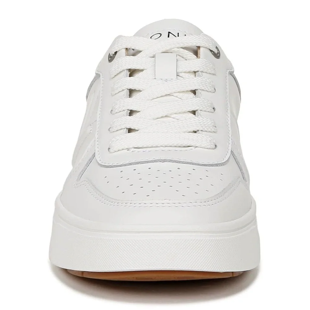 Vionic Kimmie Court Womens 11 Med White Leather Lace Up Orthopedic Sneaker Shoes